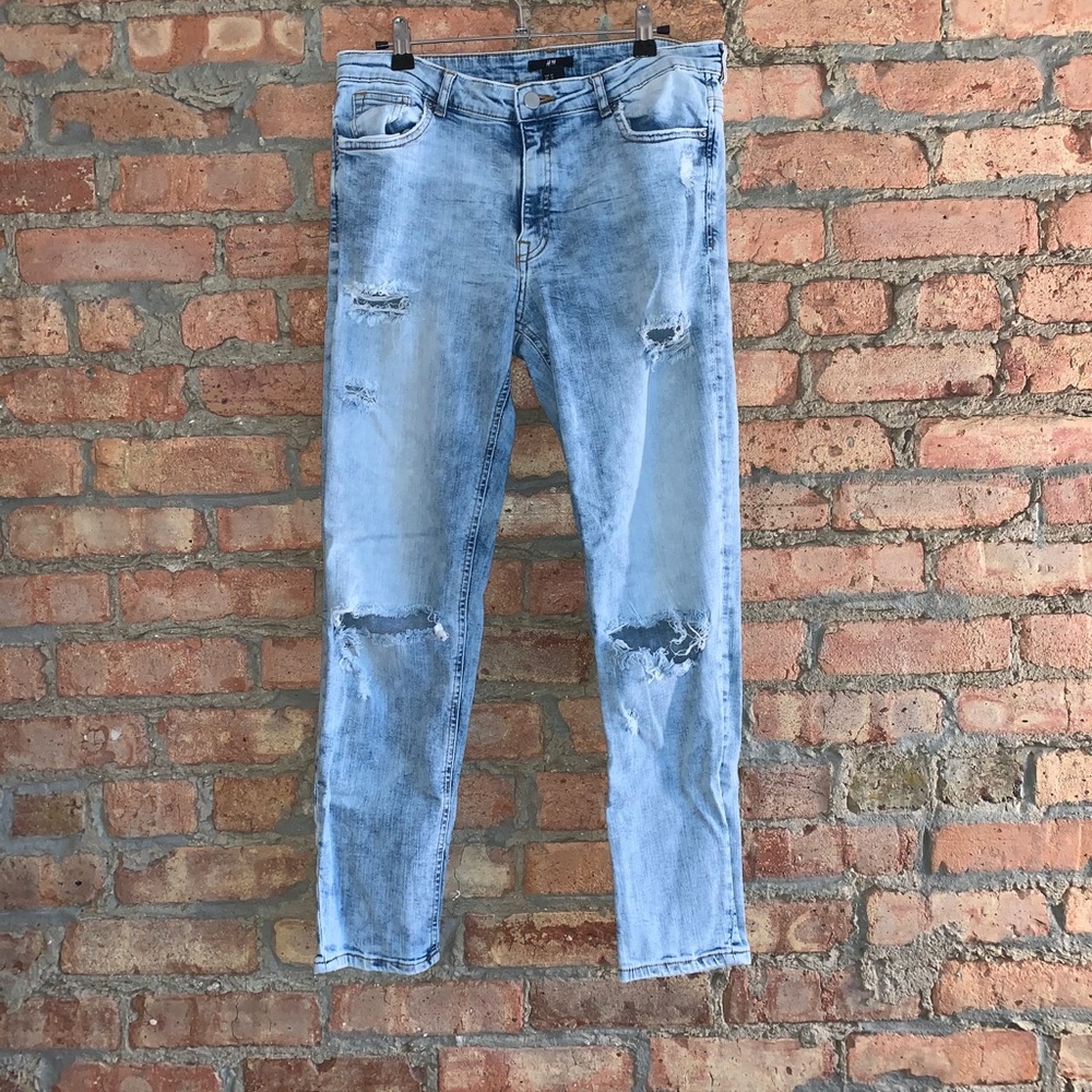 H&M Distressed Wash Jeans